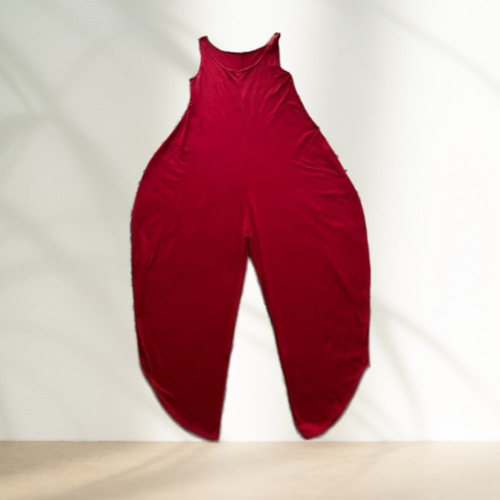 Red Harem Jumpsuit